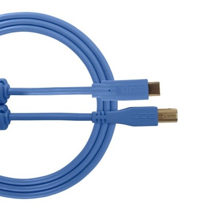 ULTIMATE CABLES. UDG kabel USB 2.0 C-B BLUE STRAIG