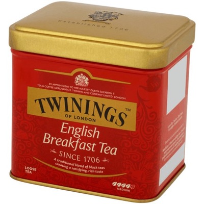 TWININGS Herbata English Breakfast w puszce 100g