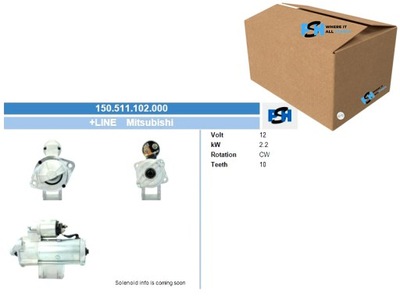 STARTER MITSUBISHI 2.2 KW STARTER BV PSH  