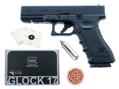 WIATRÓWKA PISTOLET UMAREX GLOCK 17 BLOW BACK BB + gratisy