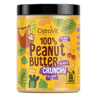 OstroVit Peanut Butter Masło orzechowe 100% 1kg