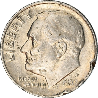 Moneta, USA, Roosevelt Dime, Dime, 1982, U.S. Mint