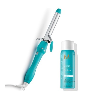 MoroccanOil Everlasting Curl lokówka + utrwalający spray nabłyszczający