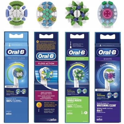 4X KOŃCÓWKI ORAL-B CROSS FLOSS ACTION 3D PRECISION