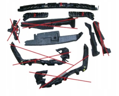 Кронштейн  бампера передняя правая seat leon 3 фото №1