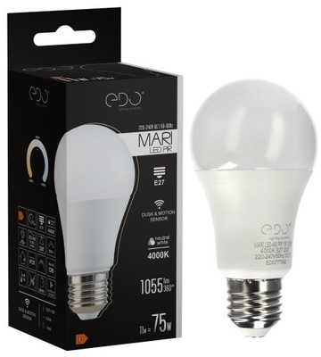 ŻARÓWKA LED E27 11W Z CZUJNIKIEM RUCHU I ZMIERZCHU