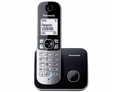 Telefon PANASONIC KX-TG6811PDB bezprzewodowy Czarno-srebrny