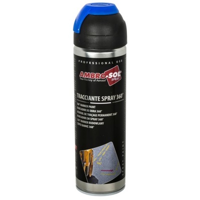 Marker spray faraba geodezyjno-budowlana niebieska