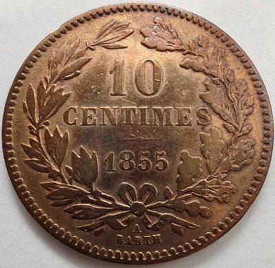 0416c - Luksemburg 10 centymów, 1855