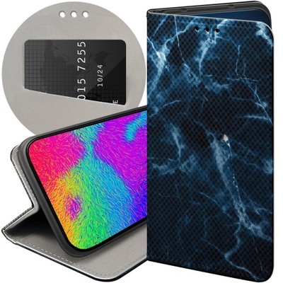 ETUI Z KLAPKĄ DO REDMI NOTE 10 / 10 PRO MAX WZORY GRANATOWE FUTERAŁ CASE