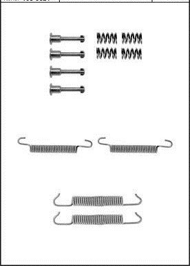 RESORTES DO ZAPATAS DE FRENADO BMW 1 E81 04-08  