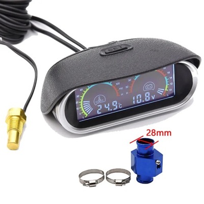 2 IN 1 WATER DE TEMPÉRATURE GAUGE+VOLTAGE GAUGE CAR TEMPERATURE SENSEUR 10MM AD~73834 - milautoparts-fr.ukrlive.com