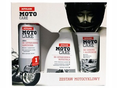 JUEGO KOSMETYKOW MOTOCYKLOWYCH AUTOLAND NA REGALO + CHUSTECZKI DO CASCO  