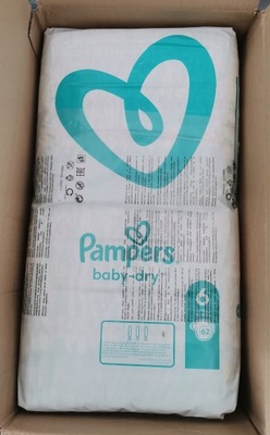 Pampers Baby-dry rozmiar 6 62szt