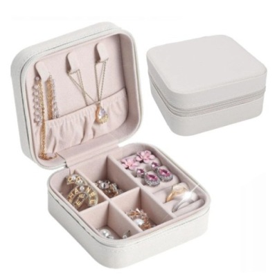 ETUI SZKATUŁKA NA BIŻUTERIĘ KUFEREK BIAŁY