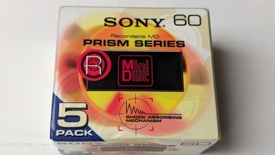 MiniDisc MD SONY PRISM SERIES 60 Japan 5szt.-5pack