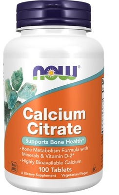 Now Foods Calcium Citrate 100 tabletek