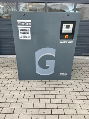 KOMPRESORIUS SRUBOWY ATLAS COPCO 26KW 26 VSD FF FALOWNIK + SAUSINTUVAS 