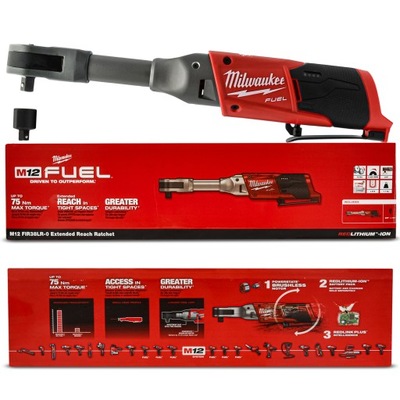 MILWAUKEE M12 FIR38LR-0 Grzechotka Przedłużona Kompaktowa 4933471500