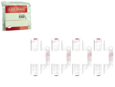 Набор монтажный тормозных колодок задняя land rover freelander 2 2.0 3.2 фото №1