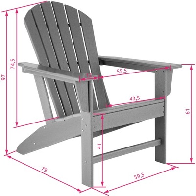 Krzesło ogrodowe w stylu rustykalnym