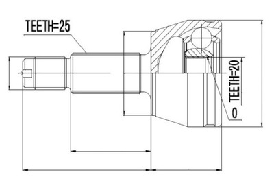 Шарнір ford fiesta 95- ford ka, mazda 121 96- фото №1