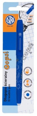 Długopis ścieralny OOPS! Niebieski - ASTRA