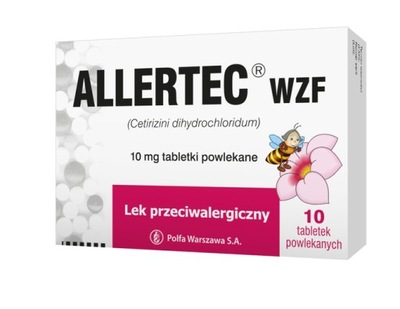 ALLERTEC WZF lek na alergię uczulenie 10 tabletek