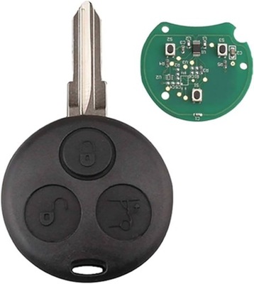 Ключ pilot do smart fortwo forfour roadster 3 кнопки 433 mhz фото №1
