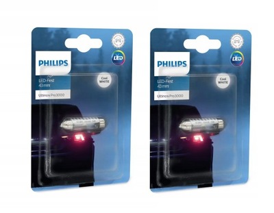 PHILIPS ŻARÓWKA LED Ultinon Pro3000 C5W C10W 43mm 6000K