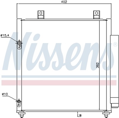 РАДИАТОР КОНДИЦИОНЕРА - КОНДЕНСАТОР ** FIRST FIT NISSENS 940447