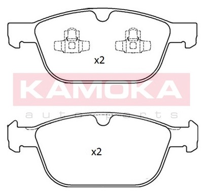 ZAPATAS DE FRENADO PARTE DELANTERA KAMOKA JQ101233  