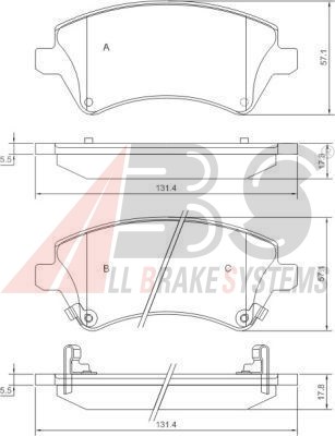 ZAPATAS DE FRENADO PARTE DELANTERA TOYOTA COROLLA 2002-  