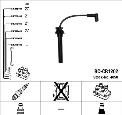 RC-CR1202/NGK ACCIONAMIENTO WYS. NAP. CHRYSLER 2,0/2,4  