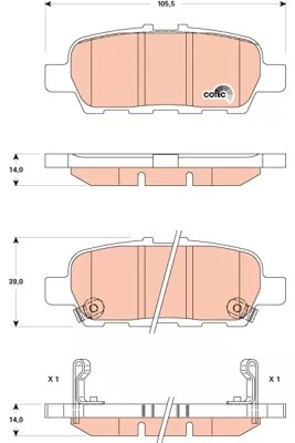 ZAPATAS DE FRENADO NISSAN JUKE  