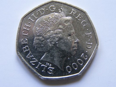 ANGLIA BRYTANIA 50 PENCE 2000 ROK OKOLICZNOŚCIOWA 0729