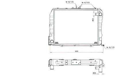 Nrf радиатор toyota hiace 89- фото №1