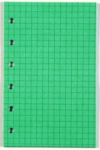 Wkład do org.A5/kratka zielony