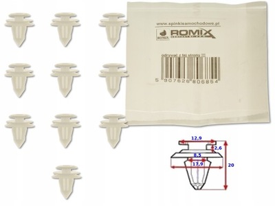 TOYOTA PRIUS 03-09 ABRAZADERA REMACHE DE COLECTOR MAPAS 10X  