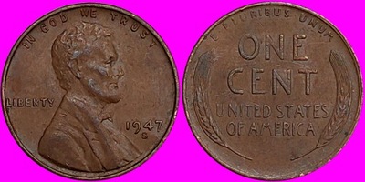 1 Cent USA 1947 S San Francisco Lincoln / U 709