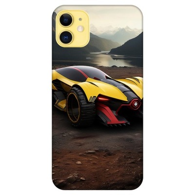 Etui do iPhone 11 Wzory Auta Samochody Wyścigi Motor