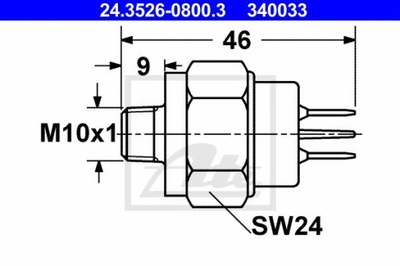 ATE 24.3526-0800.3 JUNGIKLIS ŽIBINTŲ STOP 