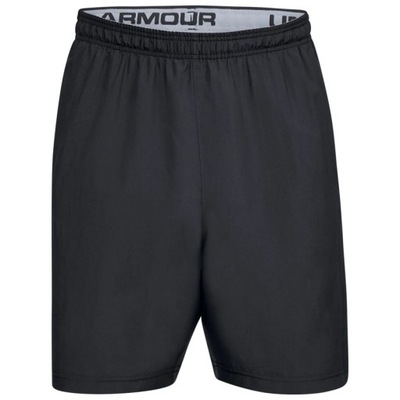 SPODENKI UNDER ARMOUR WOVEN GRAPHIC WORDMARK SHORT MEN BLACK S