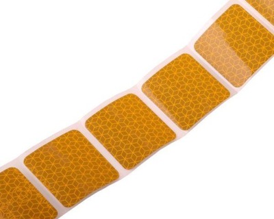 BELT REFLECTIVE KONTUROWA IN SEGMENTACH YELLOW COLOR 1M BIEZACY  