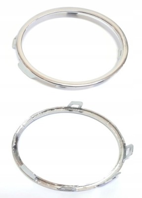 Рамка противотуманной фары хром vw golf vi 08-13 левая фото №1