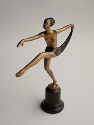 Stara Figura Tancerka Art Deco