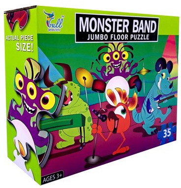 Jumbo Puzzle Monster Band Duże Puzzle Potwory
