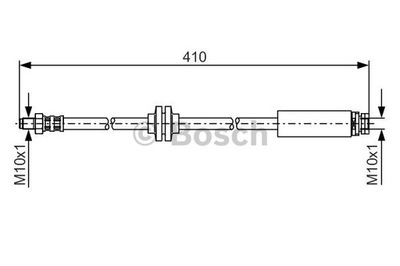 BOSCH 1 987 481 022 ПАТРУБОК ТОРМОЗНОЙ ГИБКИЙ