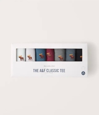 T-shirt Abercrombie & Fitch Classic tee 7pak roz. M oryginał