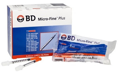 BD Micro-Fine strzykawki insulinowe 1ml U100